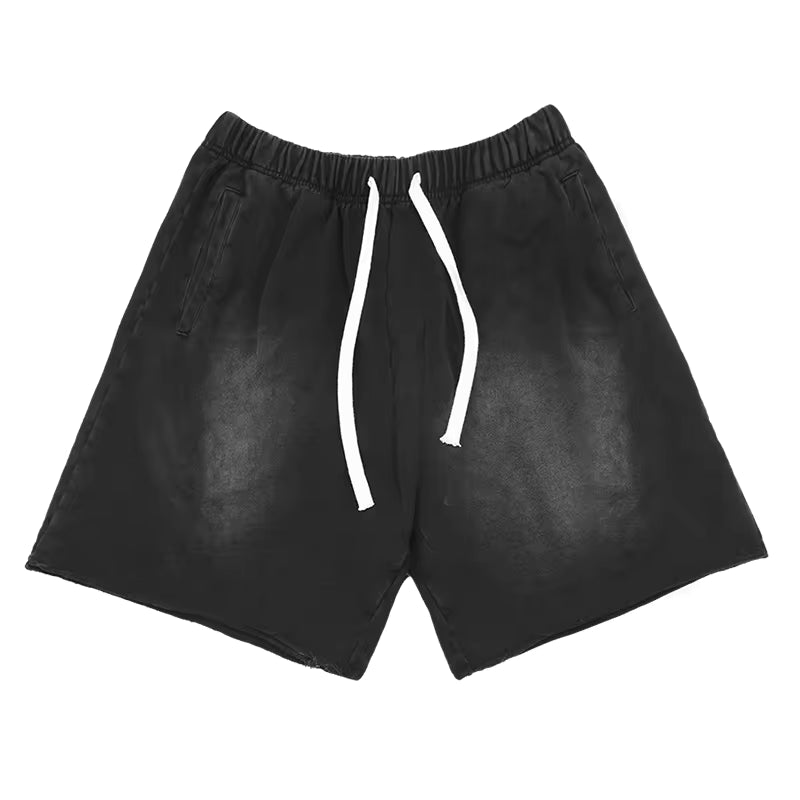 Cotton Raw Edge Leg Shorts